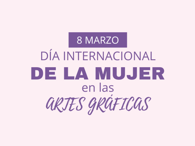 Post de Instagram Día de La Mujer 8 marzo minimalista Morado y Rosa